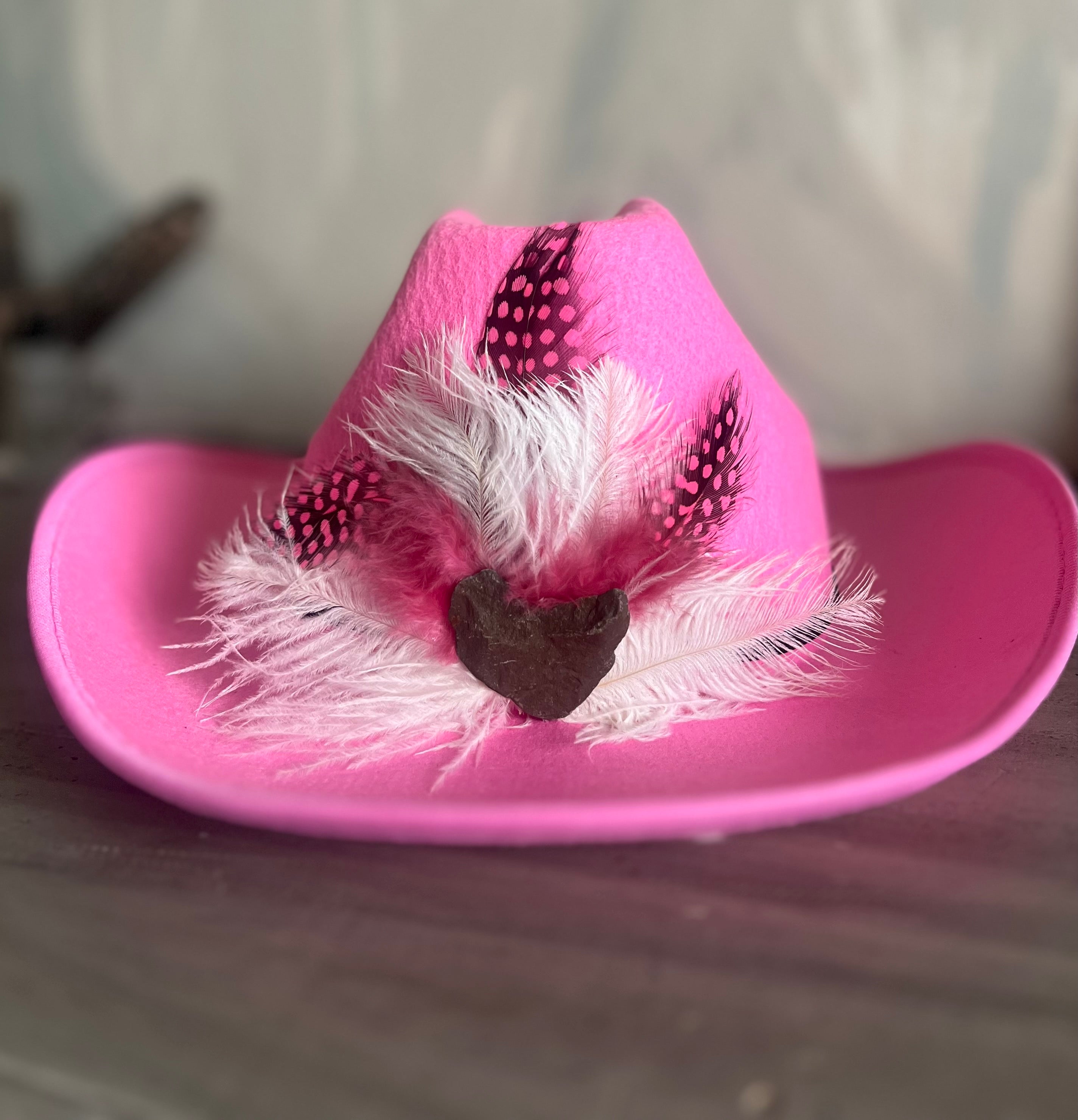 Heart Rock Kids Cowboy Hat | Feather Band
