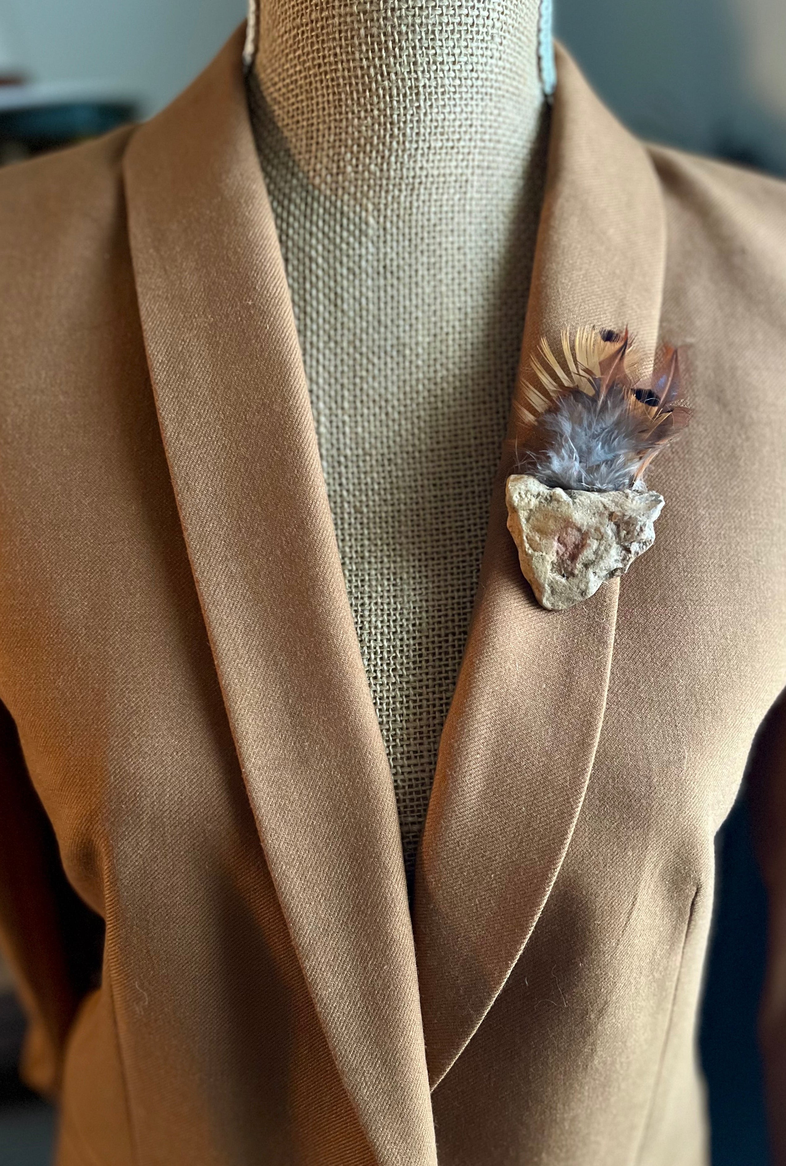 Heart Rock Pin