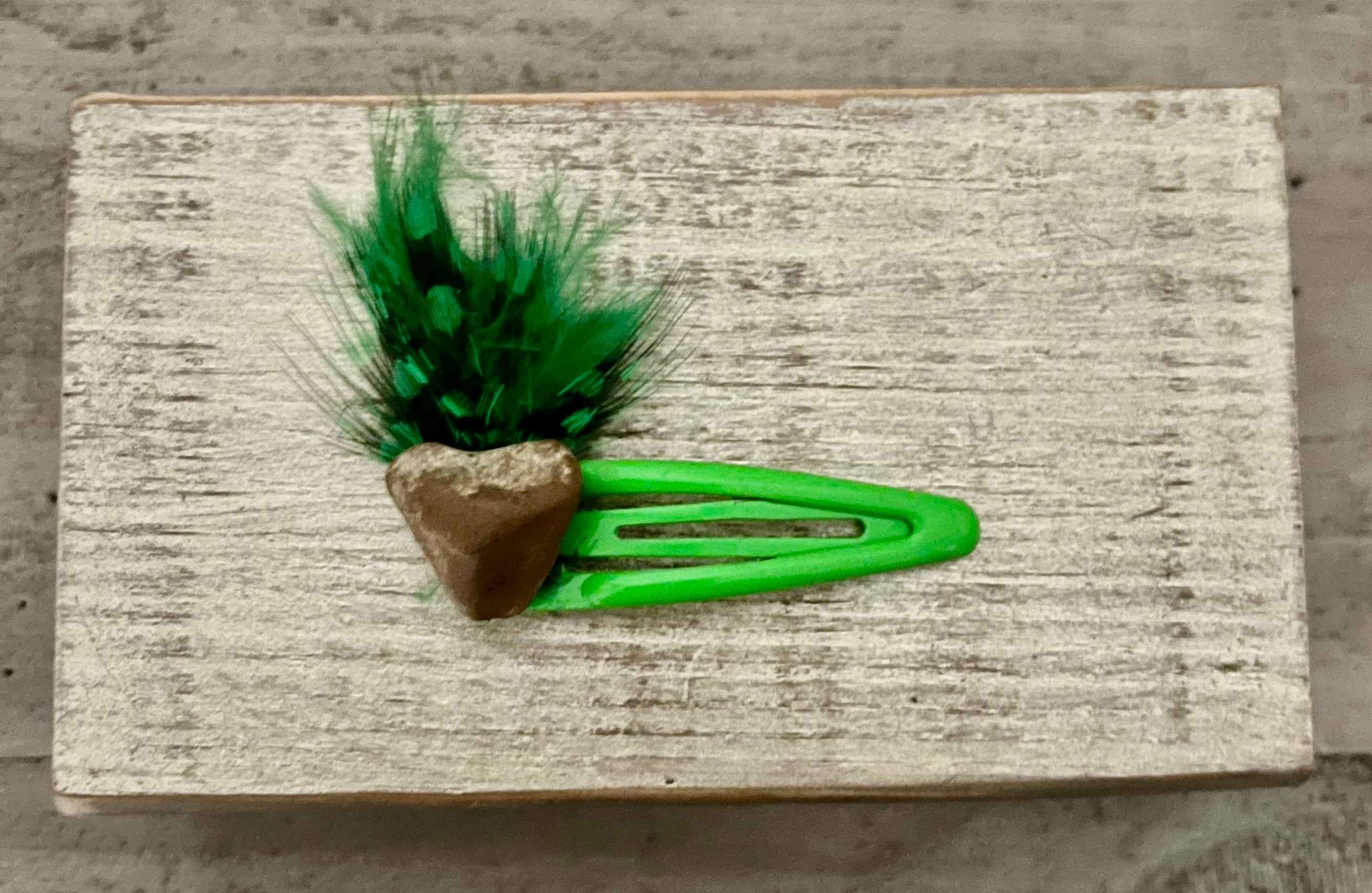Heart Rock Barrette