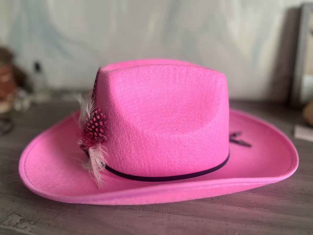 Heart Rock Kids Cowboy Hat | Feather Band