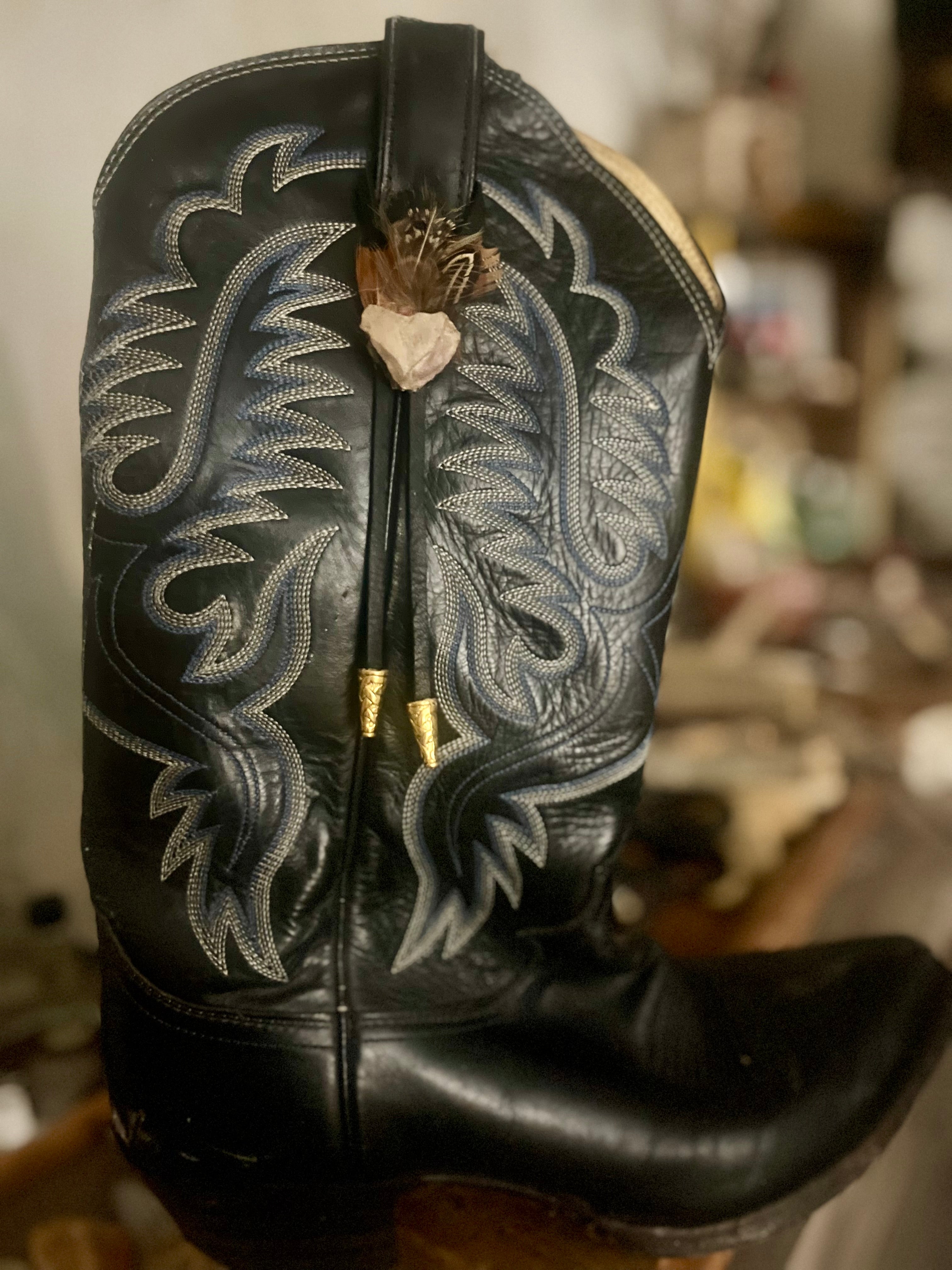 Heart Rock Boot Charm