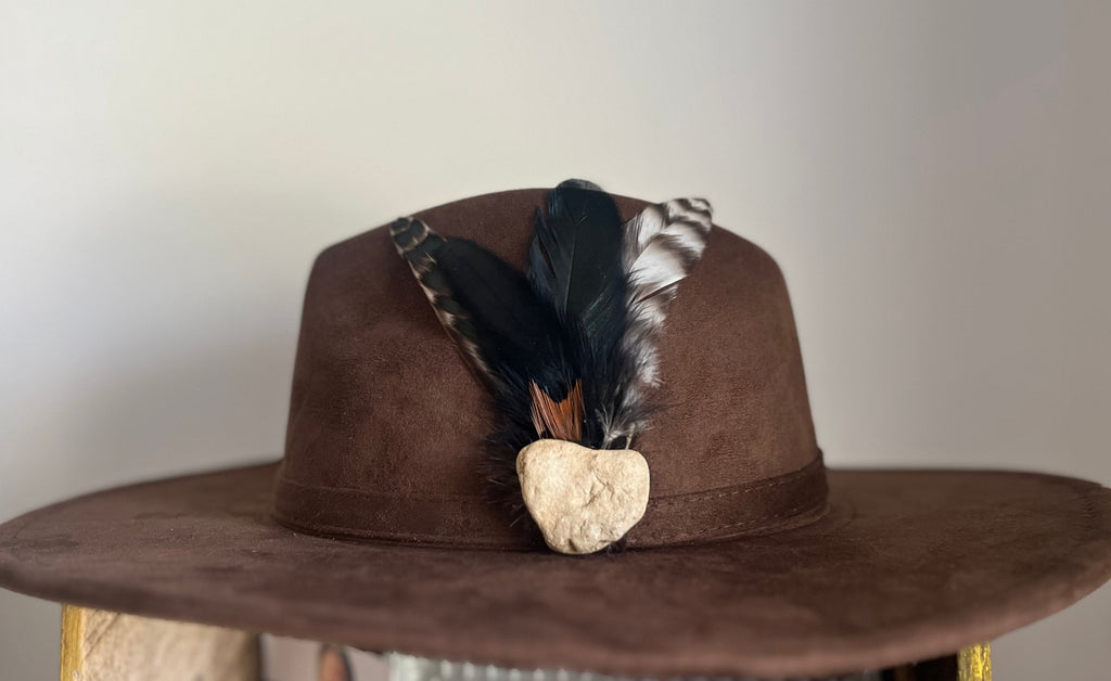 Heart Rock Hat Pin