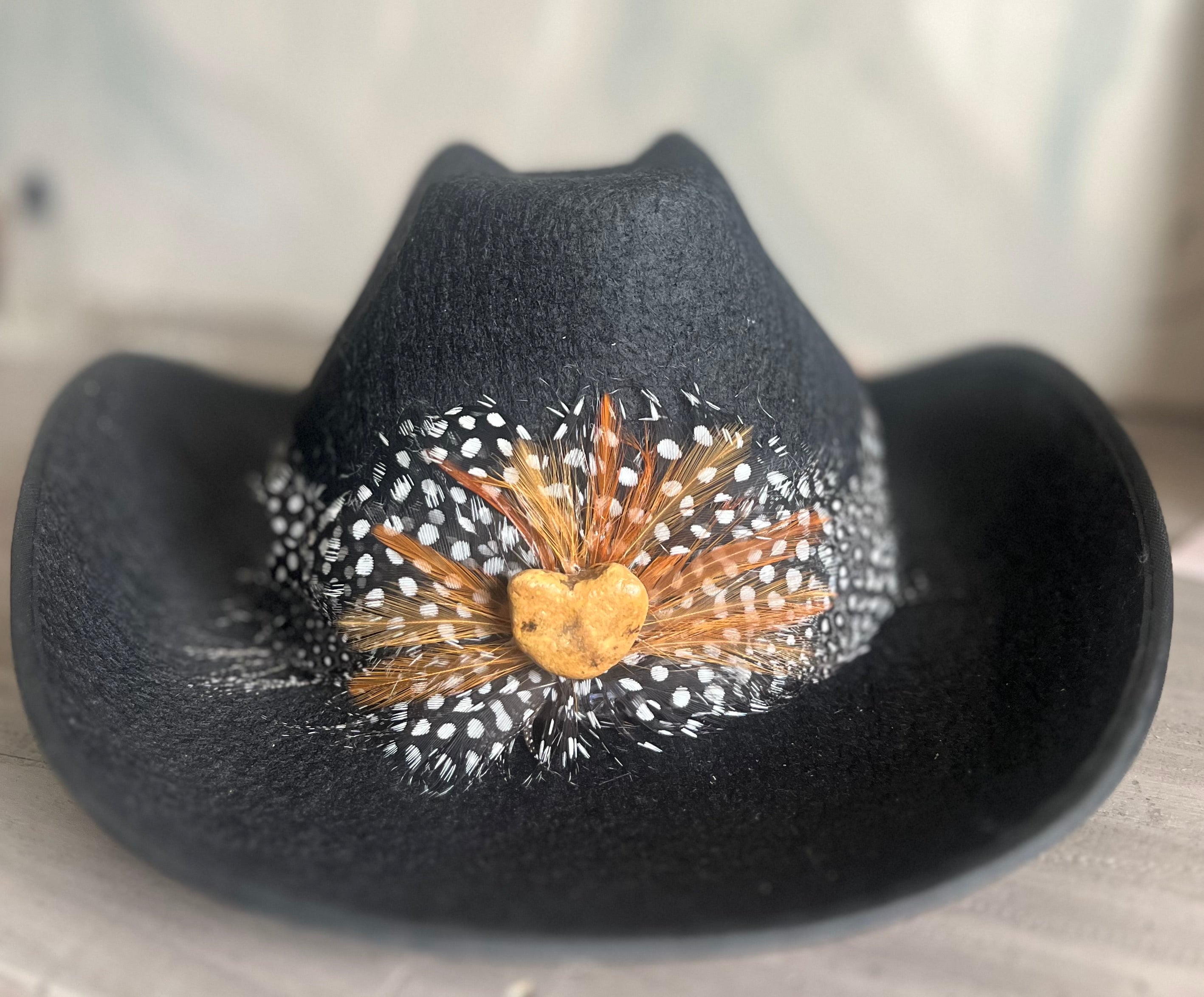 Heart Rock Kids Cowboy Hat | Feather Band