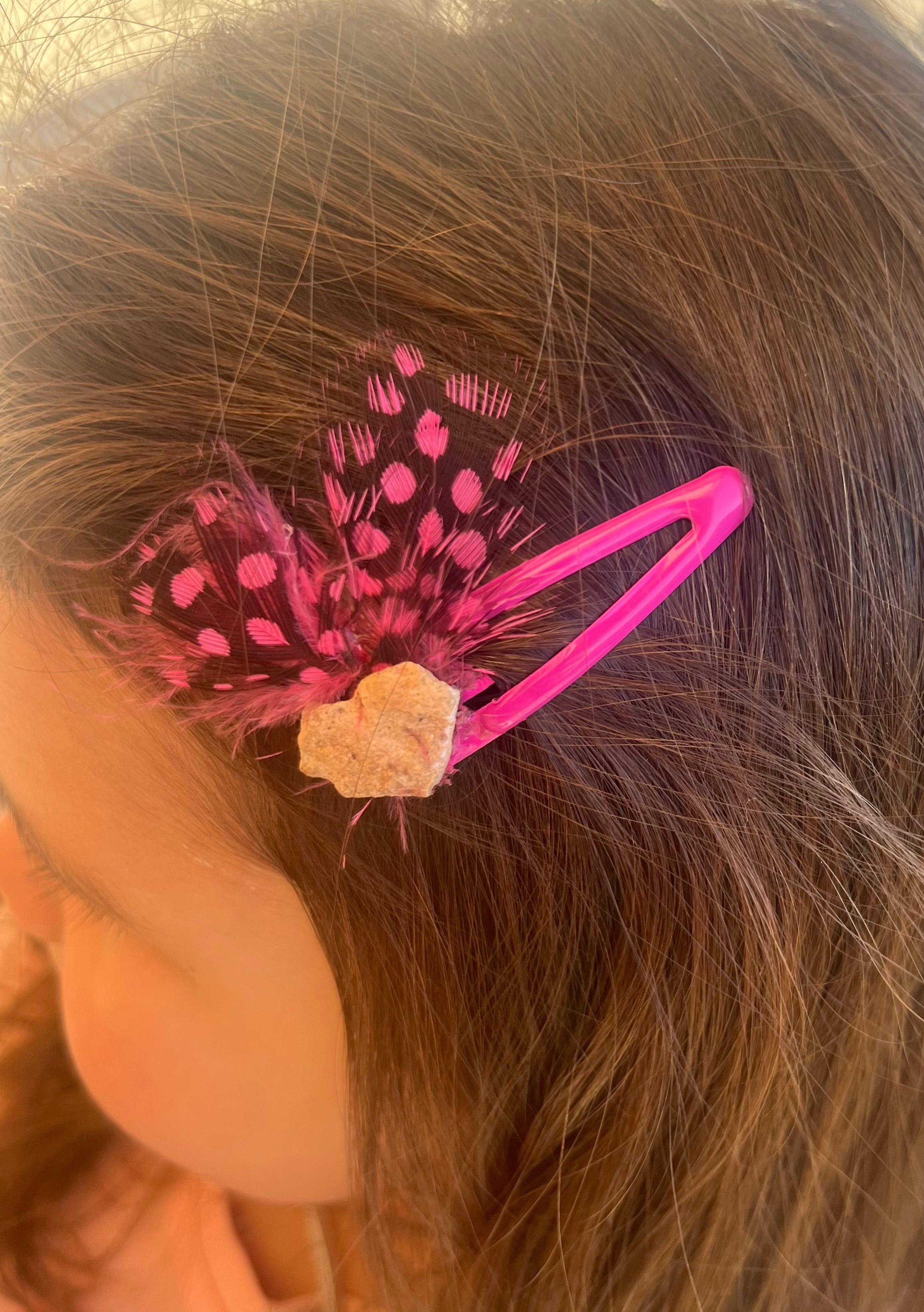 Heart Rock Barrette