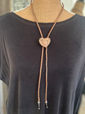 Heart Rock Bolo Tie