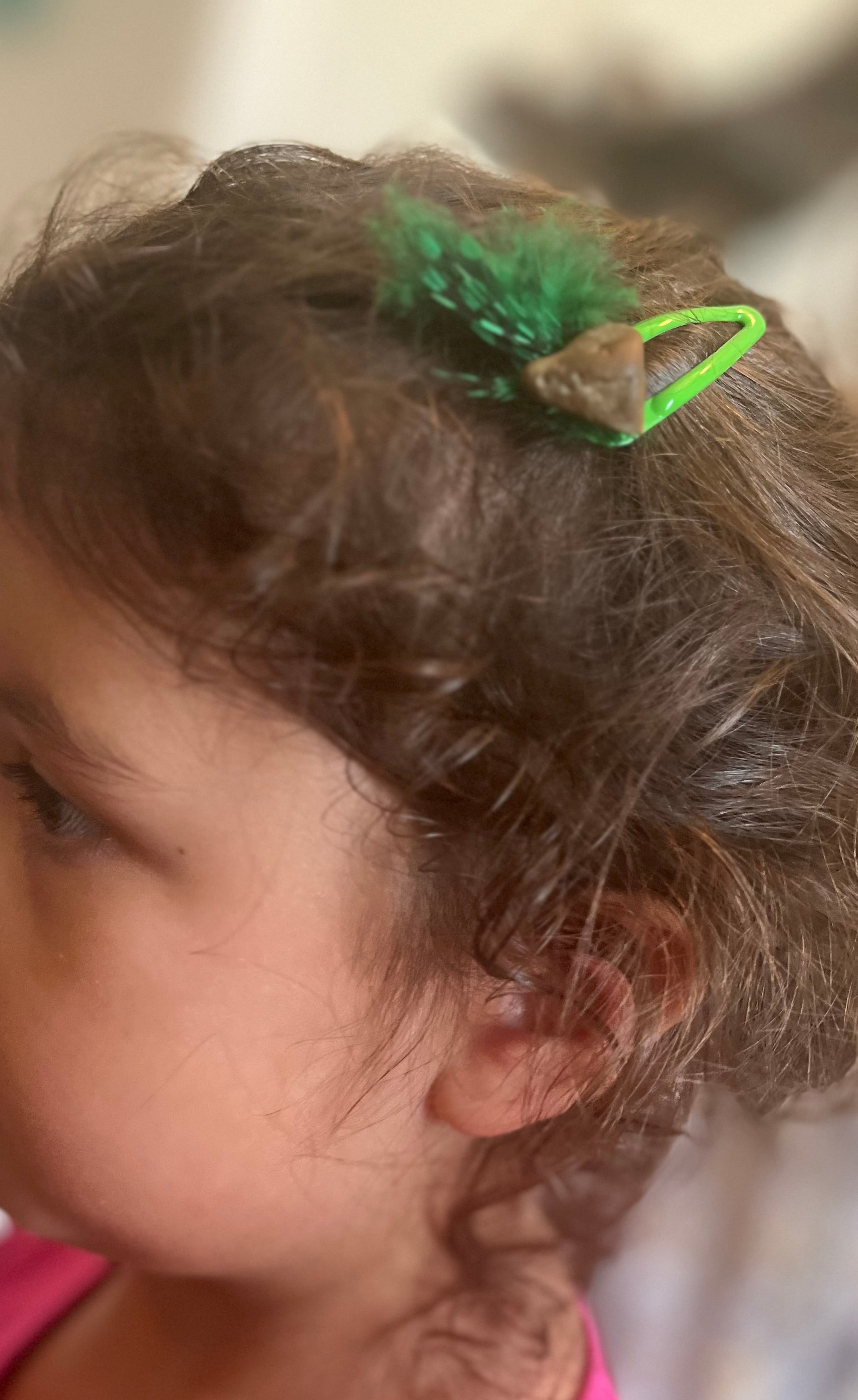 Heart Rock Barrette