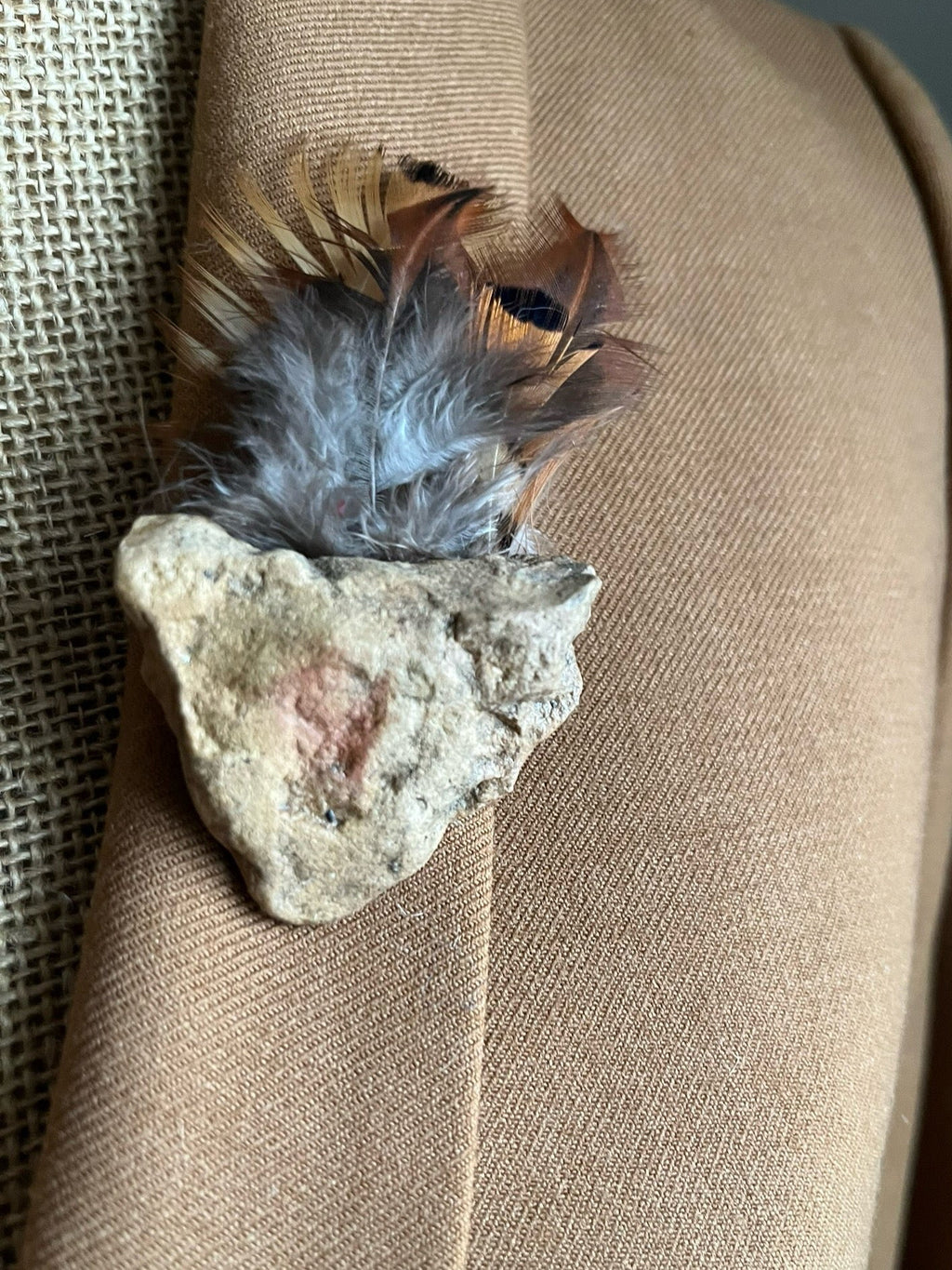 Heart Rock Pin
