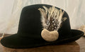 Heart Rock Feather Hat Pin