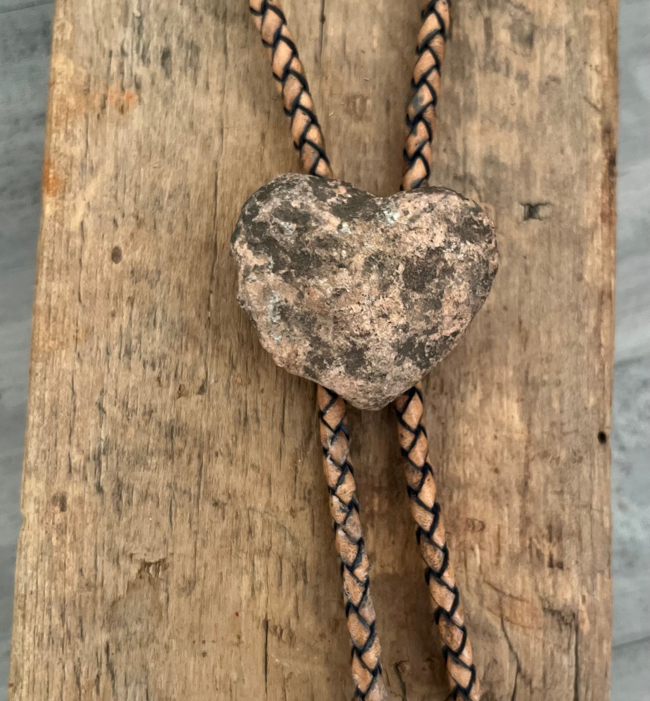 Heart Rock Bolo Tie