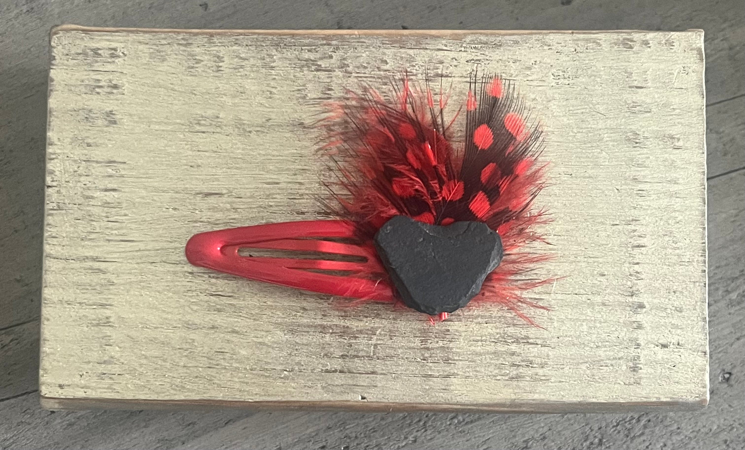 Heart Rock Barrette